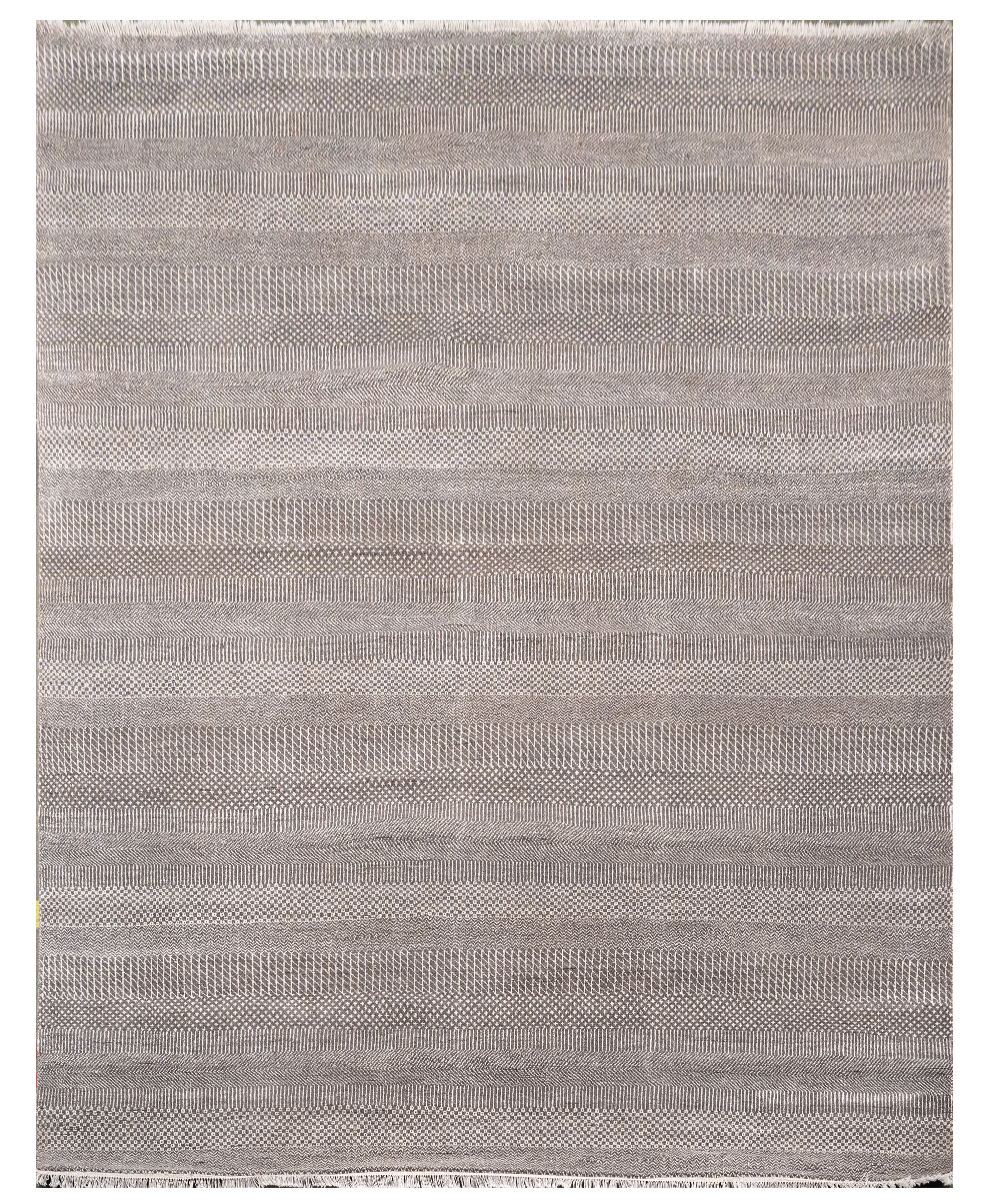 Handknotted Carpet, DIA - 146 MCN, Grey Silver
